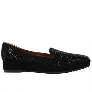 NEW L'AMOUR DES PIEDS women's correze flat shoes in black suede